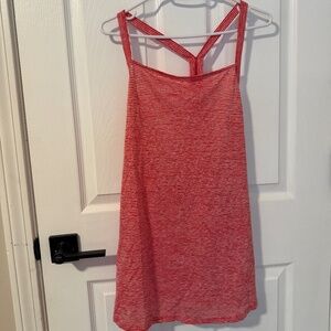 Loft brand women's tank top -red and white striped pattern and racerback
